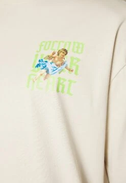 YOURTURN Unisex - T-Shirt Print - Beige -Kleding Verkoop 027a1916b2584855ac86edc38b572444