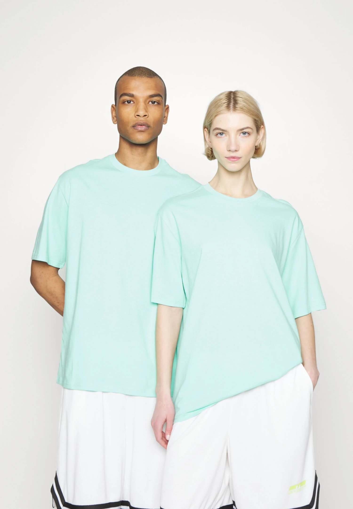 YOURTURN 3Pack Unisex - T-Shirt Basic - White/Mint/Black 5 YOURTURN 3Pack Unisex - T-Shirt Basic - White/Mint/Black - Afbeelding 3