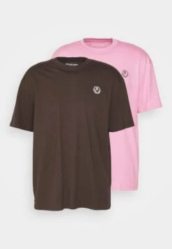 YOURTURN Unisex 2 Pack - T-Shirt Print - BrownPink 16 YOURTURN Unisex 2 Pack - T-Shirt Print - BrownPink -Kleding Verkoop 082ccdc8e8804e22bd05332c3ea33b6f