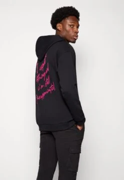 YOURTURN Embroidered Text Hoodie Unisex - Hoodie - Black -Kleding Verkoop 1b00bdfa4f184078b8b4af421ae91c6b