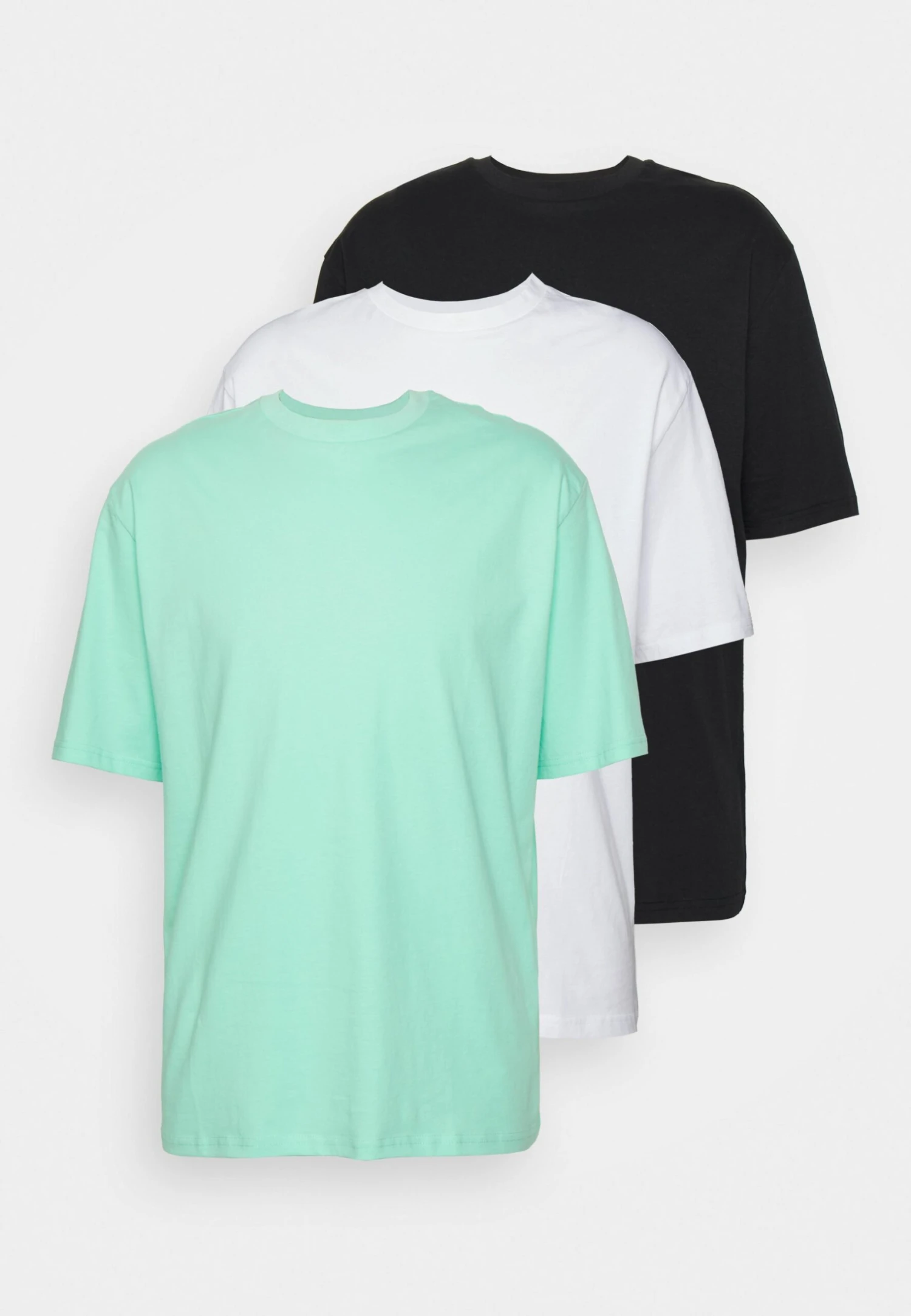 YOURTURN 3Pack Unisex - T-Shirt Basic - White/Mint/Black 9 YOURTURN 3Pack Unisex - T-Shirt Basic - White/Mint/Black - Afbeelding 7