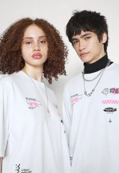 YOURTURN Unisex - T-Shirt Print - White -Kleding Verkoop 23737f21e2cc4634a64af3dbba5b24b1