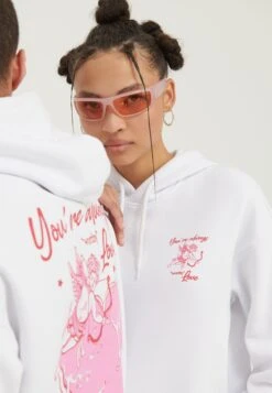 YOURTURN Heart Back Print Relaxed Hoodie Unisex - Hoodie - White 11 YOURTURN Heart Back Print Relaxed Hoodie Unisex - Hoodie - White -Kleding Verkoop 2f28041d88624843b87a97958255bb0a