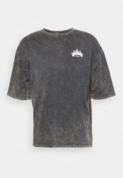 YOURTURN Skull Graphic Tee Unisex - T-Shirt Print - Mottled Black -Kleding Verkoop 3341a74bddf74d959dffbf4e41605549