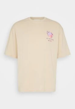 YOURTURN Graphic Tee Unisex - T-Shirt Print - Beige -Kleding Verkoop 3ea29578165a40a38621358db58bfdf7