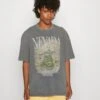 YOURTURN Nevada Wash Graphic Tee Washed - T-Shirt Print - Charcoal -Kleding Verkoop 4740e41b831b4a15a88385e05738e99e
