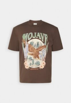 YOURTURN Unisex - T-Shirt Print - Brown -Kleding Verkoop 5680d2aaaf0c47ff99b4af752270d377