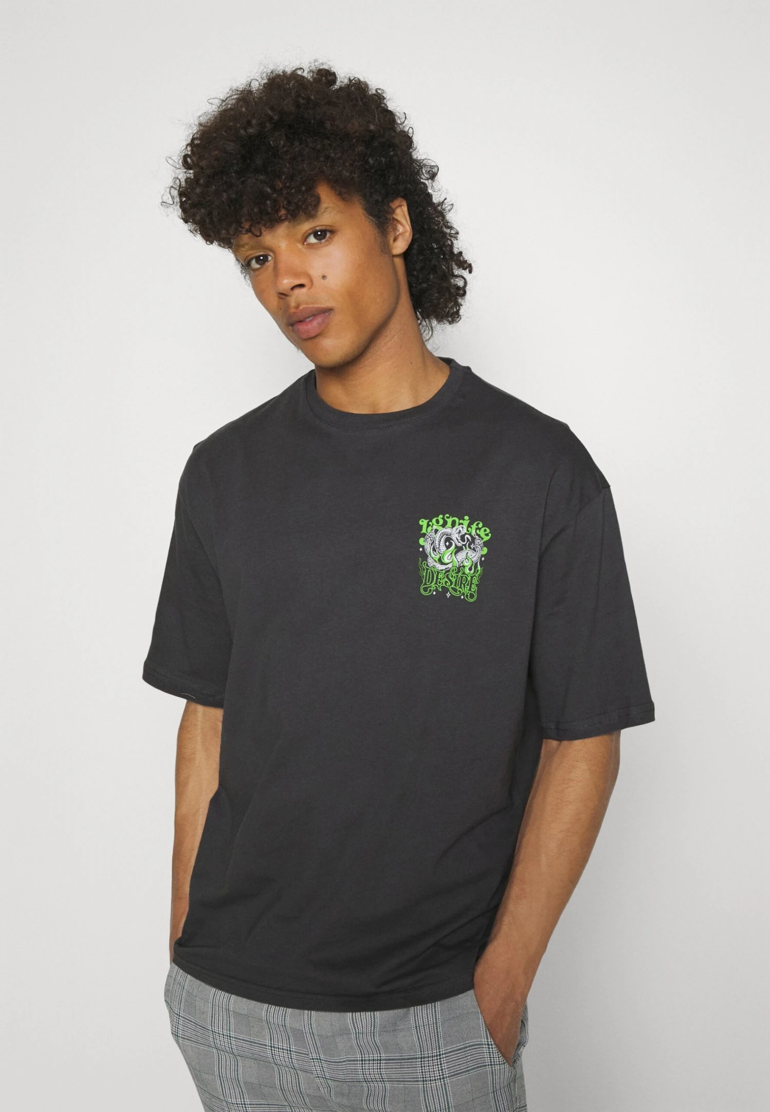 YOURTURN Snake Desire Tee Unisex - T-Shirt Print - Dark Grey 7 YOURTURN Snake Desire Tee Unisex - T-Shirt Print - Dark Grey - Afbeelding 5