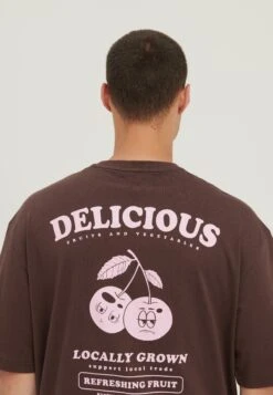 YOURTURN Unisex - T-Shirt Print - Brown -Kleding Verkoop 600d46f6f1c04705bd9529850b227bdc