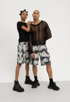 YOURTURN Unisex - Jeansshort - Black Denim -Kleding Verkoop 6088e2d2a2b147c19ffdb126c24f3902