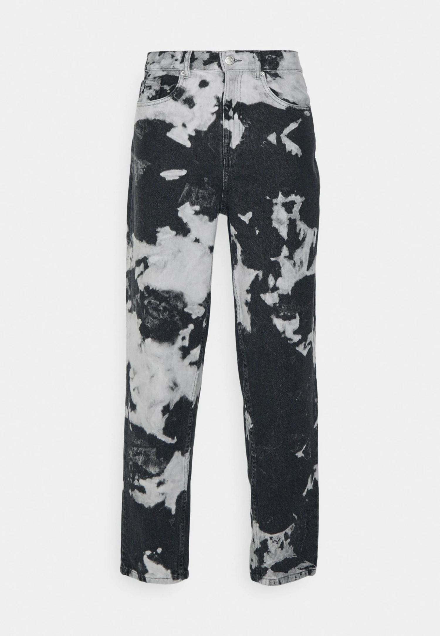 YOURTURN Unisex Moonwash Unisex - Relaxed Fit Jeans - Black 6 YOURTURN Unisex Moonwash Unisex - Relaxed Fit Jeans - Black - Afbeelding 4