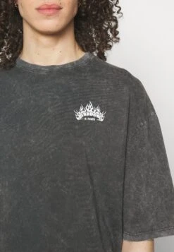 YOURTURN Skull Graphic Tee Unisex - T-Shirt Print - Mottled Black -Kleding Verkoop 68c8779b8a18425b8935c578b5aa33b5