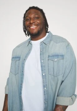 YOURTURN Unisex 2 Pack- T-Shirt Basic - Light Blue/Dark Blue -Kleding Verkoop 803aae824a8d47309f17c30e8575b487