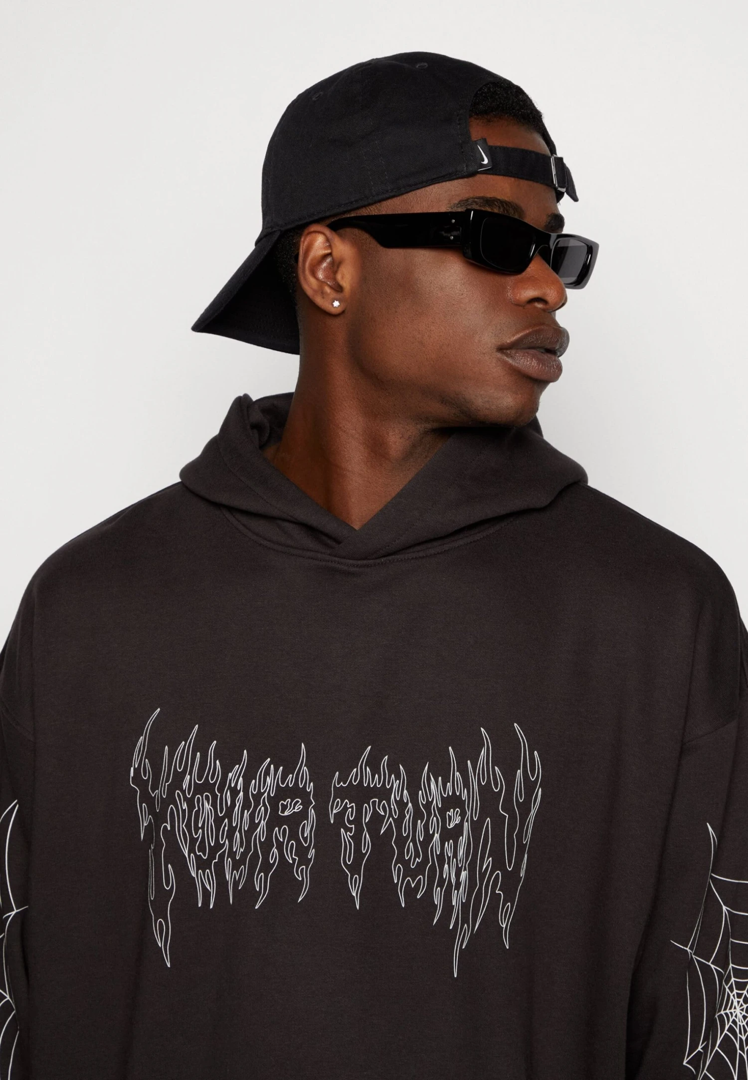 YOURTURN Spiderweb Unisex - Hoodie - Black 6 YOURTURN Spiderweb Unisex - Hoodie - Black - Afbeelding 4