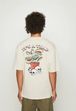 YOURTURN SkullGraphic- T-Shirt Print - Beige -Kleding Verkoop 90cb5f2c4b49499ea8f45eddad755389