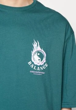 YOURTURN Unisex - T-Shirt Print - Dark Green -Kleding Verkoop 962385b91f6d49f396df26b5fe35e38b