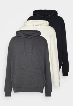 YOURTURN Unisex 3 Pack - Hoodie - Black/Mottled Dark Grey/Off White 14 YOURTURN Unisex 3 Pack - Hoodie - Black/Mottled Dark Grey/Off White -Kleding Verkoop 9f67d9effa7b40808acf2ad0fce05e81