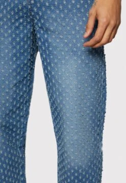 Phluid Project X Yourturn - Heavily Distressed - Relaxed Fit Jeans - Blue Denim -Kleding Verkoop a0070dfe3b3040e2bbfb1907bb222cd6