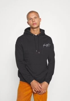 YOURTURN Bold Script Hoodie Unisex - Sweater - Black -Kleding Verkoop a17dfdf24900463cb7ea23f6c78bf85f