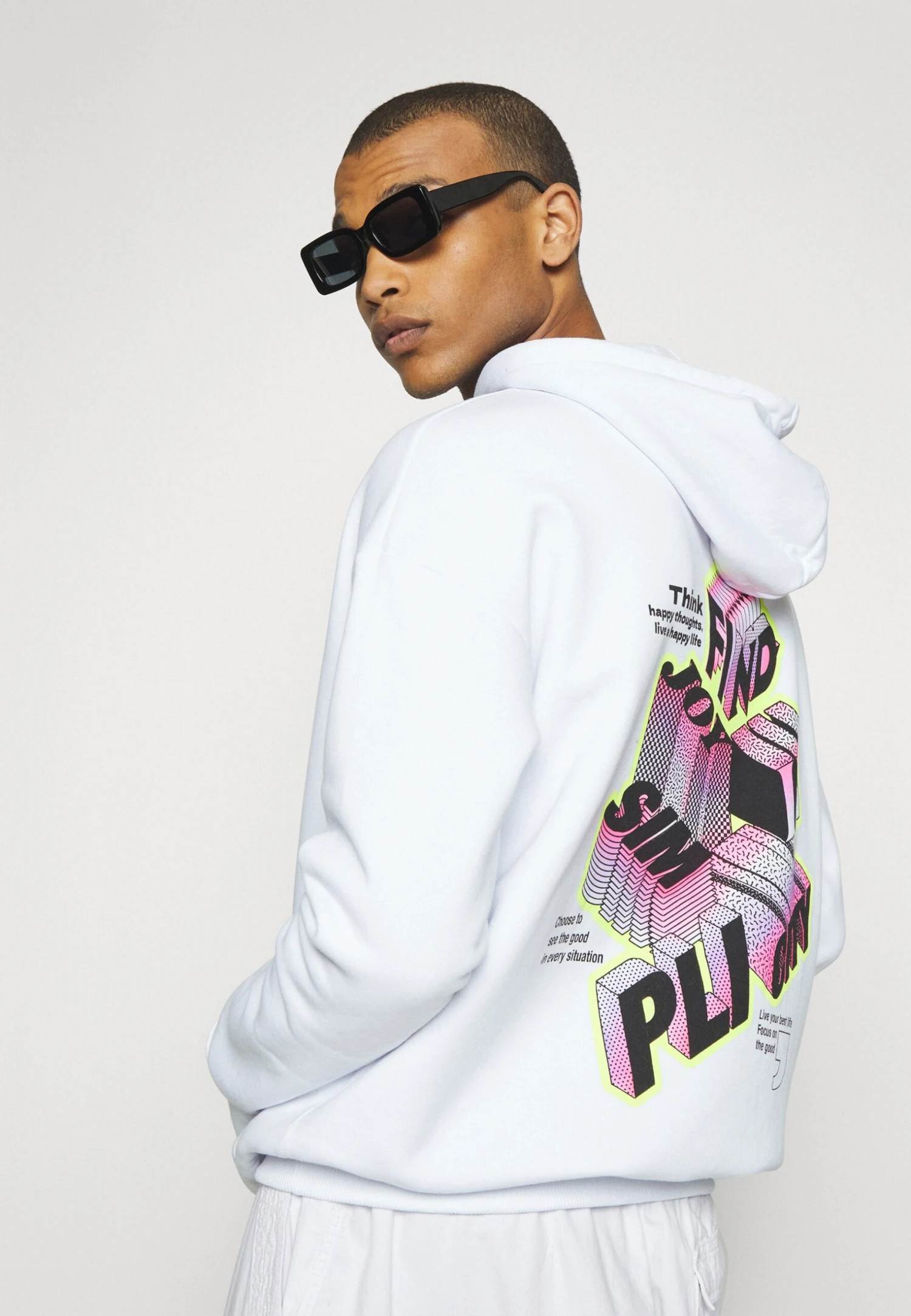 YOURTURN Letters - Hoodie - White 6 YOURTURN Letters - Hoodie - White - Afbeelding 4