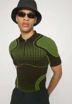 YOURTURN Unisex - Poloshirt - Black/Green -Kleding Verkoop a932c9cd3699458d904952ff254a806a