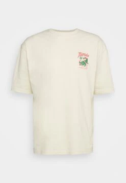 YOURTURN Crocodile Florida Graphic Tee Unisex- T-Shirt Print - Beige -Kleding Verkoop b198d671e565489ea5d4e3807bddb05c