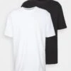 YOURTURN 2 Pack Unisex - T-Shirt Basic - Black/White -Kleding Verkoop b383217157c14aa8bd1cb759b42b8d88