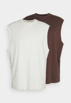 YOURTURN Unisex 2 Pack - Top - Light Grey/Brown -Kleding Verkoop b4a185206552426fb7c0ed2c990e63df