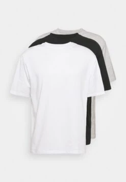 YOURTURN 3Pack Unisex - T-Shirt Basic - Black/Light Grey/White -Kleding Verkoop c411850a0b8a439bac75b0aaae65510a