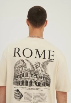 YOURTURN Rome Tee Unisex - T-Shirt Print - Mottled Light Brown -Kleding Verkoop c774f4903f4a4a26b535e119279a3abe