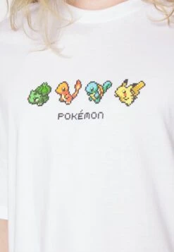 YOURTURN Pokemon Pikachu Unisex - T-Shirt Print - White -Kleding Verkoop c859d63ec031460dbb44de3f194a0384