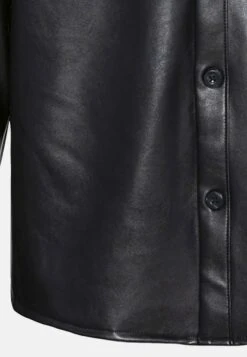 YOURTURN Unisex - Imitatieleren Jas - Black -Kleding Verkoop cb82c7c791af41c49e28fe3f20256a3d