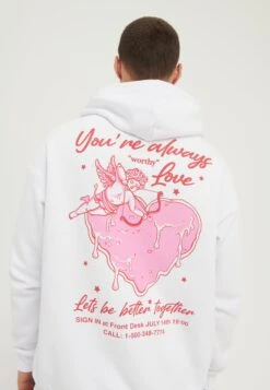 YOURTURN Heart Back Print Relaxed Hoodie Unisex - Hoodie - White 9 YOURTURN Heart Back Print Relaxed Hoodie Unisex - Hoodie - White -Kleding Verkoop ce0ba314ea484cd1bc8cf5b8dacbcec9