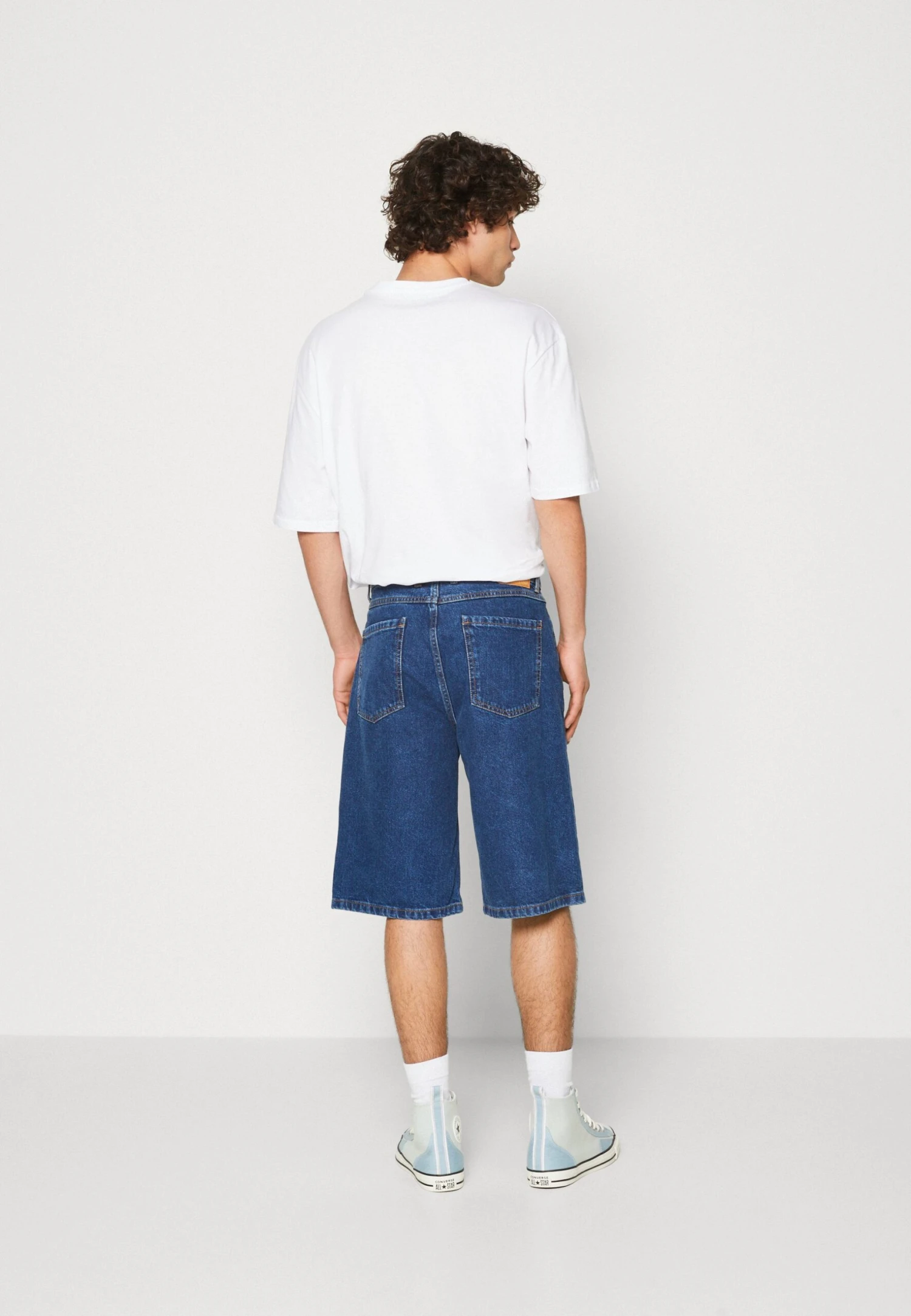 YOURTURN Unisex - Jeansshort - Blue Denim 5 YOURTURN Unisex - Jeansshort - Blue Denim - Afbeelding 3