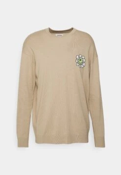 YOURTURN Crewneck With A Flower - Trui - Beige -Kleding Verkoop d4257cdb440247a68158075ba029f34e