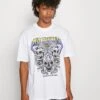 YOURTURN Rule Skull Graphic Tee Unisex - T-Shirt Print - White -Kleding Verkoop dcabe2eb130841cda4df71dd70c3393d