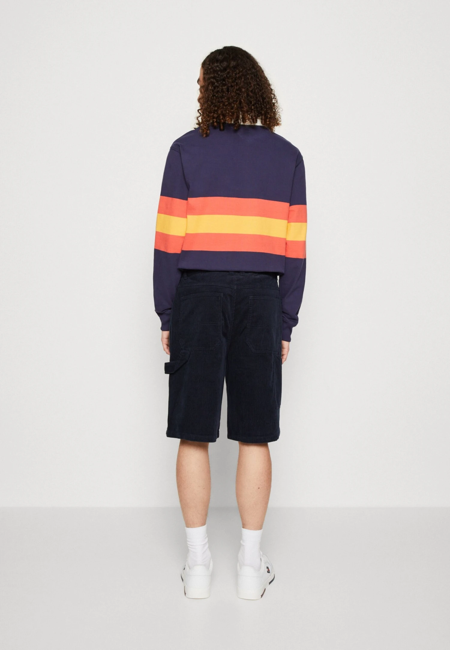 YOURTURN Wide Fit Carpenter Corduroy Unisex - Shorts - Dark Blue 5 YOURTURN Wide Fit Carpenter Corduroy Unisex - Shorts - Dark Blue - Afbeelding 3