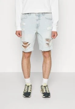 YOURTURN Unisex - Jeansshort - Light Blue Denim -Kleding Verkoop e48fad9dcdd942cb91ec798b073960b6