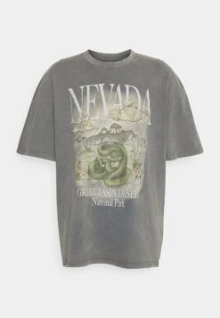 YOURTURN Nevada Wash Graphic Tee Washed - T-Shirt Print - Charcoal 10 YOURTURN Nevada Wash Graphic Tee Washed - T-Shirt Print - Charcoal -Kleding Verkoop e59d9e6423b9457a9c28d61bafaf9fe9