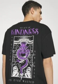 YOURTURN Dragon Graphic TeeUnisex - T-Shirt Print - Black -Kleding Verkoop e95af8e6e24d4c348b5ec6e7778186a0