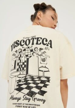 YOURTURN Unisex - T-Shirt Print - Mottled Light Brown -Kleding Verkoop effd2747a979496f960042514358cad9